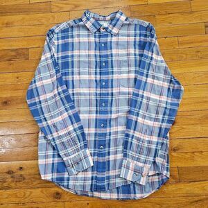 Mens Southern Tide Long Sleeve Button Up Shirt SIZE L Trim Fit